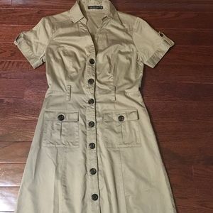 The Limited tan shirt dress size 6